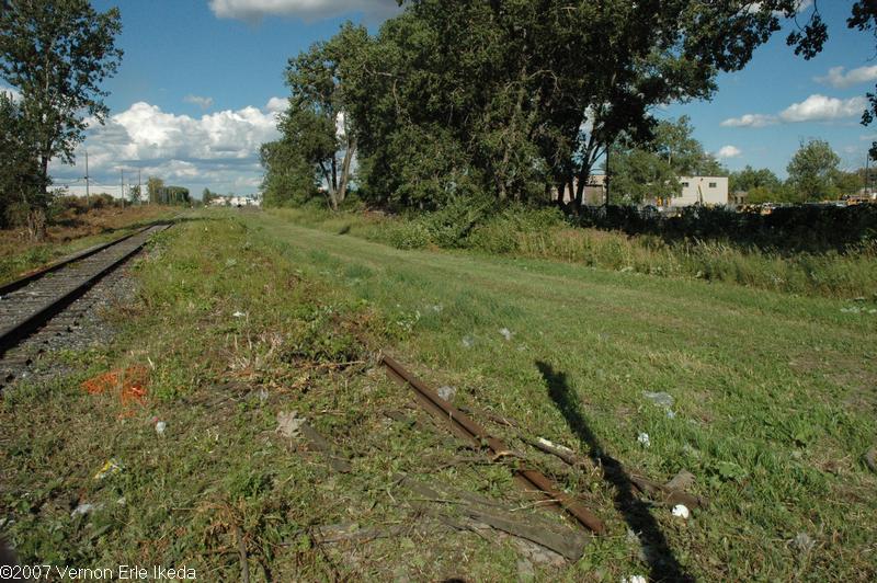 Looking east again.  Note what is left of the run-around track on the east side.